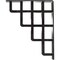 Ekena Millwork Diane Wrought Iron Bracket, (Triple center brace), Antiqued Silver 2"W x 10"D x 12"H BKTM02X10X12TDIASV - alternate 3